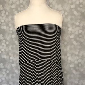 Black and white striped maxi dress - Paisley Raye